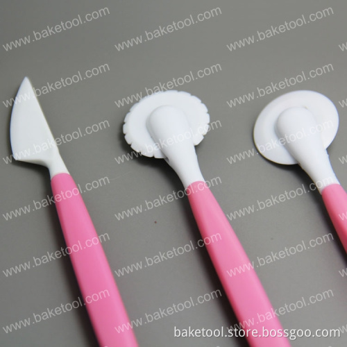 New 3pcs double sides detachable cake decorating modelling tools